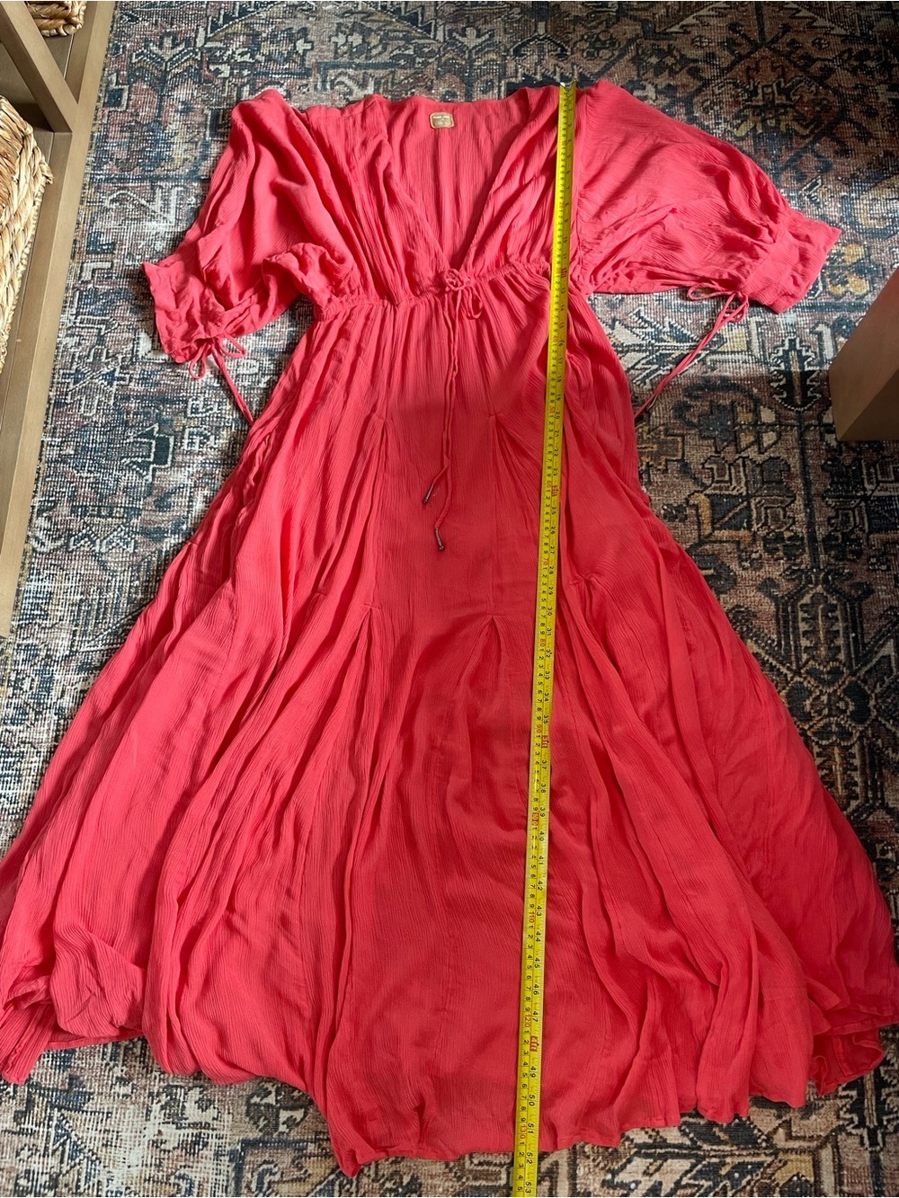 Free People Just Like Paradise Coral Maxi Dress - Picture 12 of 16